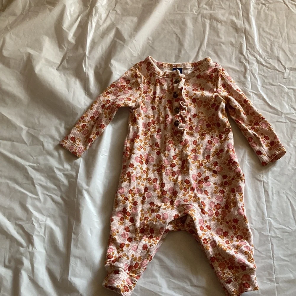 Fall inspired set of two long sleeve onesie. - Picture 2 of 7